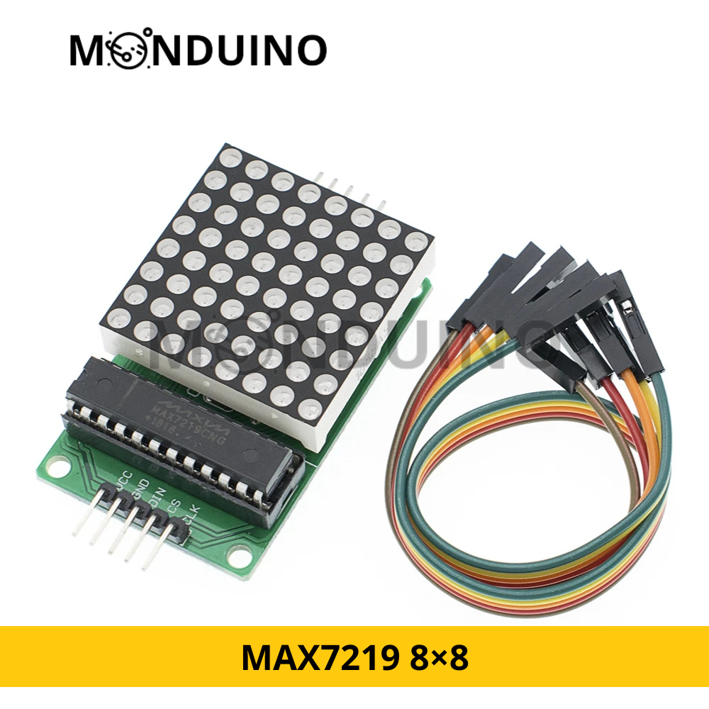 Module Matrice LED MAX7219 8×8 – Afficheur Dot Matrix Rouge / Vert / Bleu [D-24]