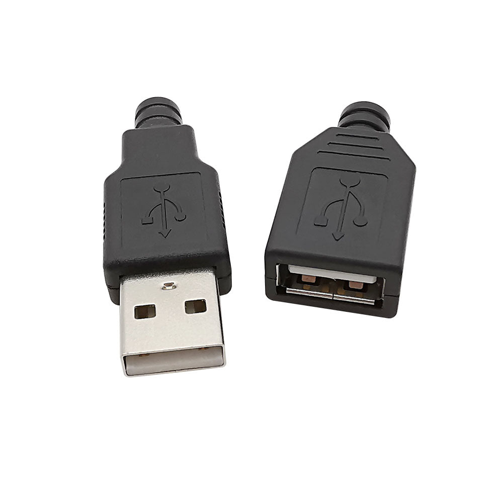 Connecteur USB 2.0 à souder - Mâle et Femelle pour câbles USB – MONDUINO