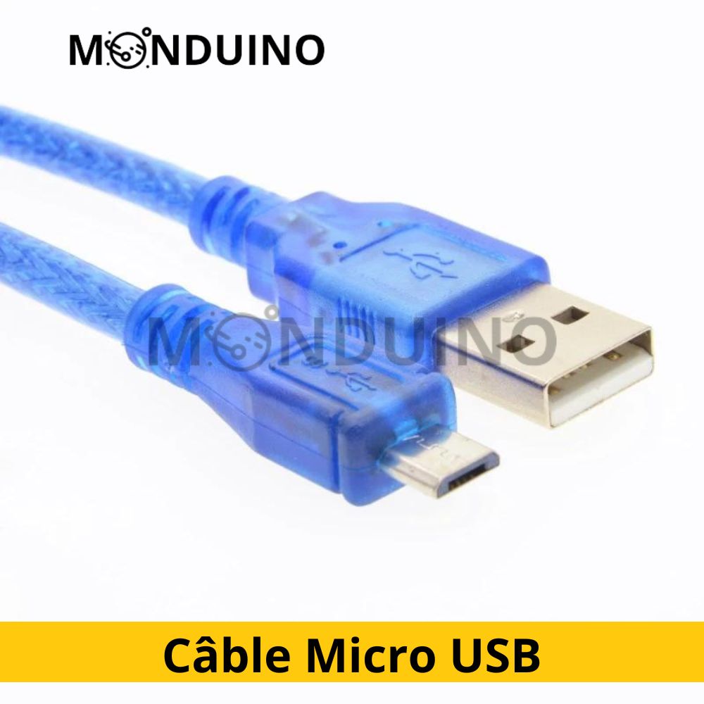 Câble USB pour Arduino Nano & Uno & Mega – MONDUINO