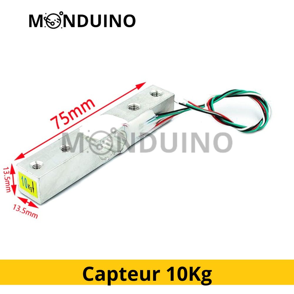 HX711 Module capteur poids pression 24-bit et sonde 1 5 10 20 kg