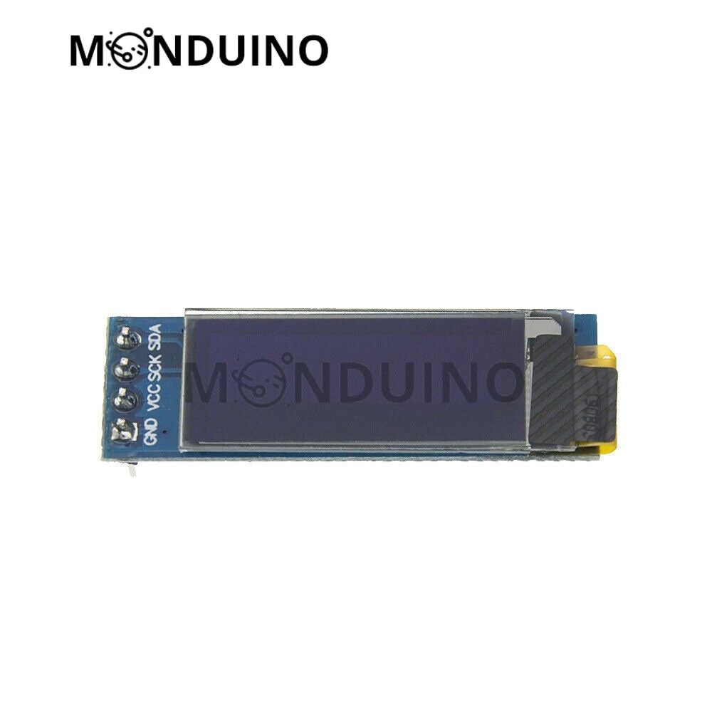 Écran OLED 0.91" 128x32 Module LCD I2C SSD1306 affichage blanc /bleu