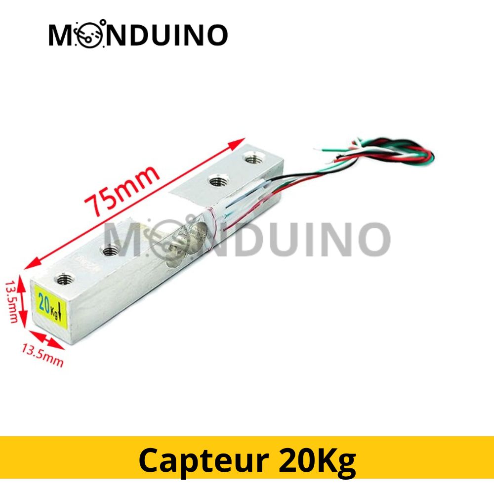 HX711 Module capteur poids pression 24-bit et sonde 1 5 10 20 kg