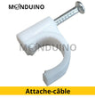 Attache-câble Fils pontets 10mm Fixation avec Clou