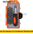 30-piece ratchet and bit set(A) 