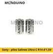 Sony - piles Salines Ultra C R14 d'1,5V Pack de 2