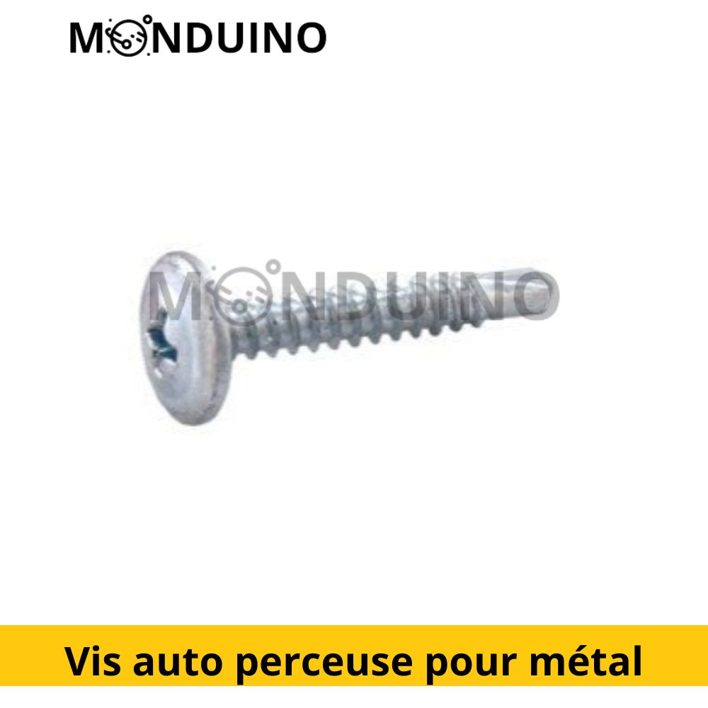 Vis auto perceuse pour métal - Tête ronde large