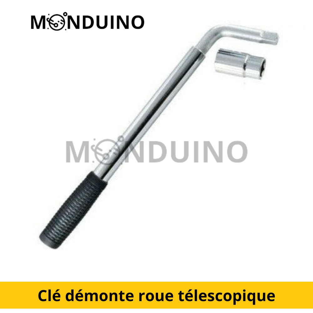 Telescopic wheel wrench 