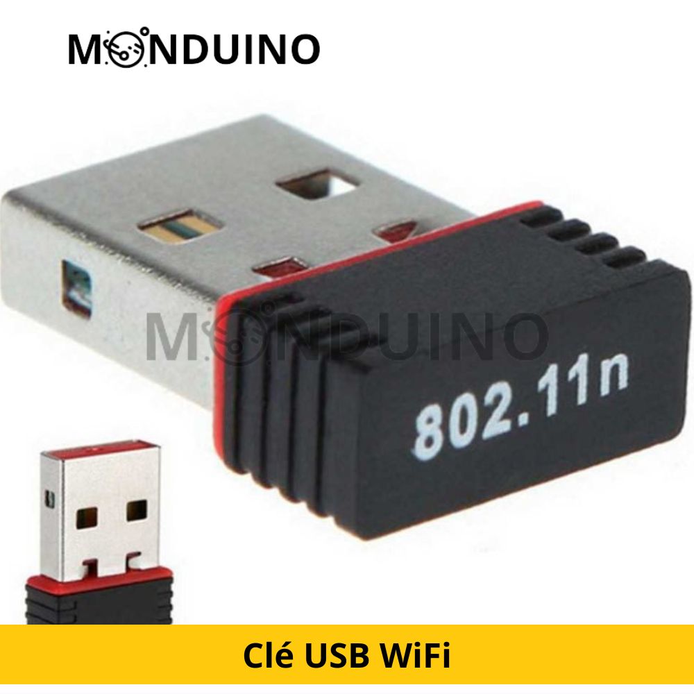 WiFi USB Key Wireless Adapter Wireless Dongle Integrated Antenna Ethernet 