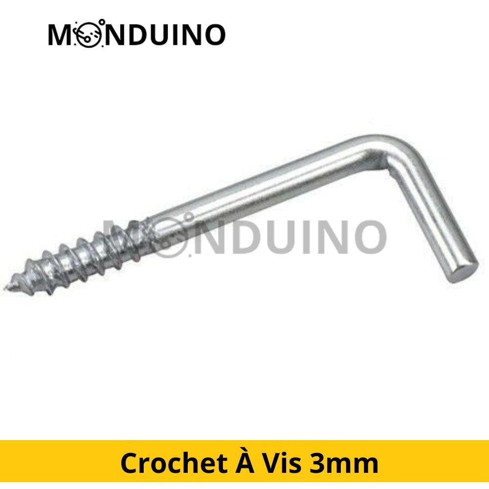 Crochet À Vis 3mm Plafond À Filetage 30Pcs