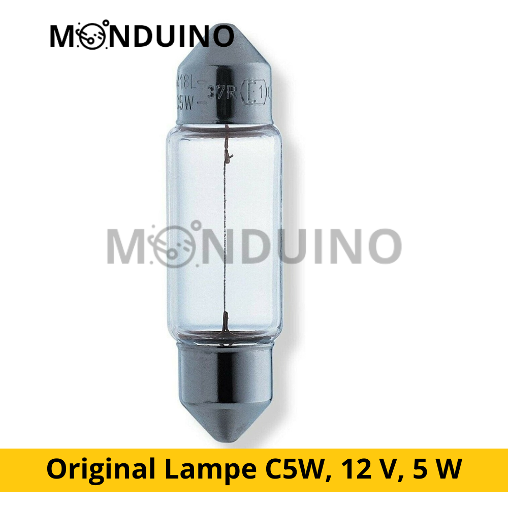 Original Lamp C5W, 12 V, 5 W, Box of 2 Pieces 