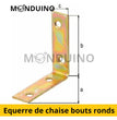 PVM round end chair square - Dimensions 50 x 50 mm