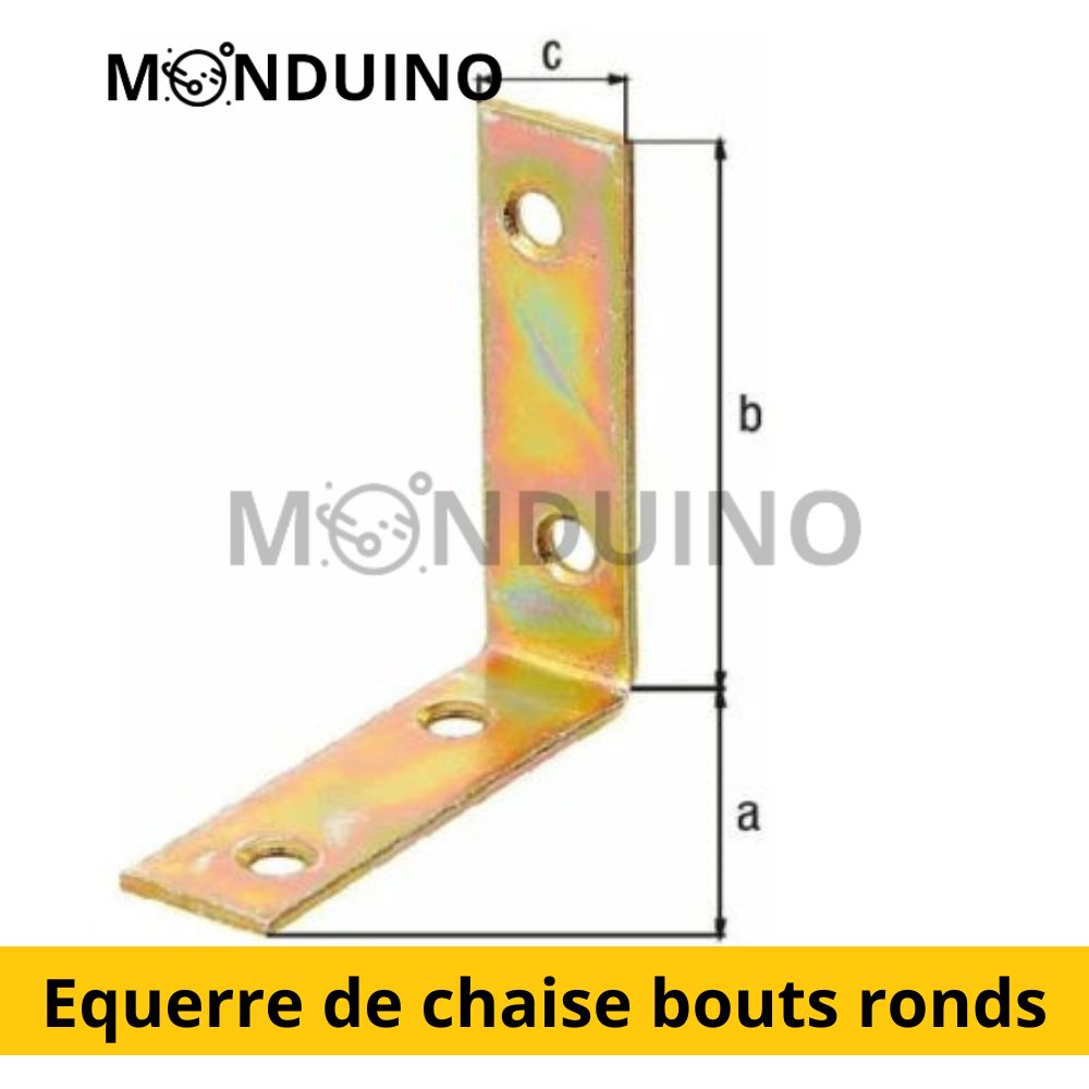 PVM round end chair square - Dimensions 50 x 50 mm