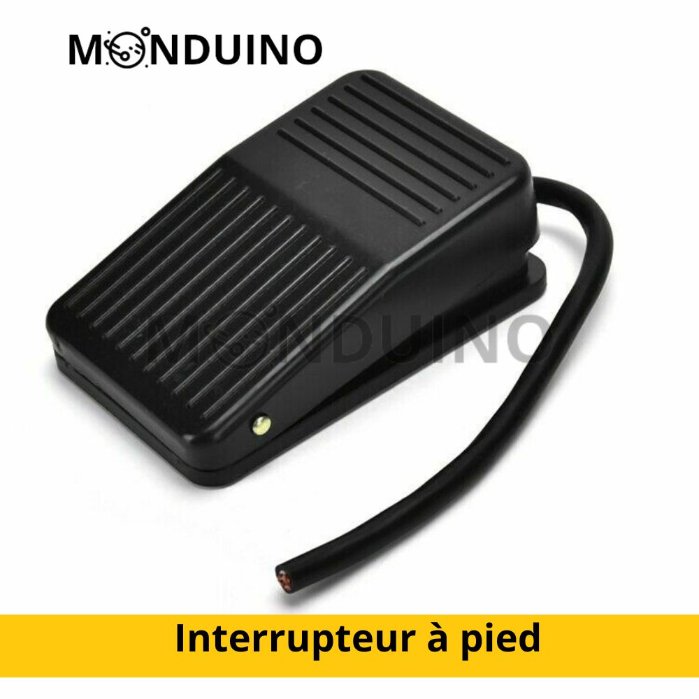 Interrupteur à pied Contrôleur de Pied Momentané Commutateur de Pédale 220V 10A