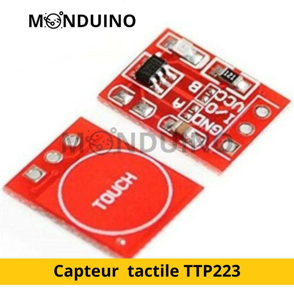 Module capteur touche tactile capacitif TTP223 - M... | Monduino – MONDUINO
