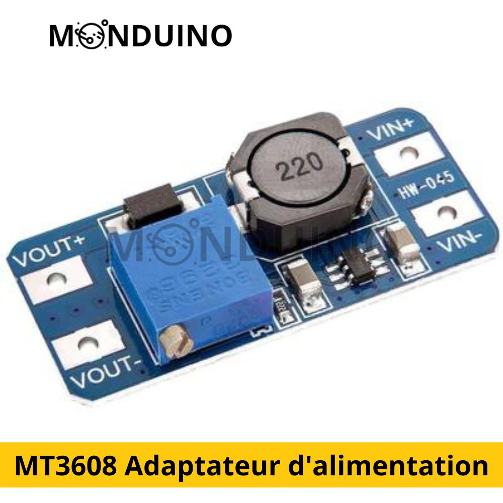 MT3608 Adaptateur d'alimentation DC-DC module élévateur