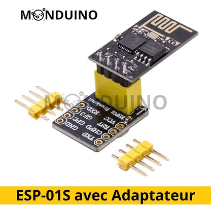 Module ESP-01S ESP8266 – WiFi IoT avec Adaptateur USB et Capteur DHT11 – Plusieurs Variantes –