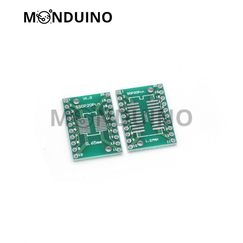 Circuit adaptateur SMD vers DIP - PCB SOP8 SOP10 SOP14 SOP16 SOP20 SOP24 SOP28