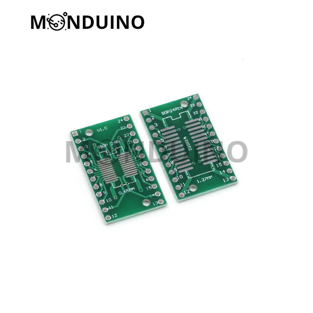 Circuit adaptateur SMD vers DIP - PCB SOP8 SOP10 SOP14 SOP16 SOP20 SOP24 SOP28