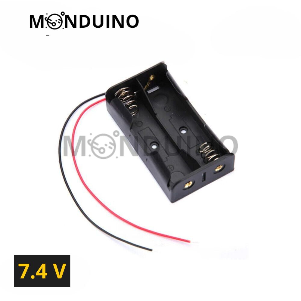 Coupleur Batterie 18650 support boitier 1 2 3 4 piles Li-ion 3.7 7.4 11.1 14.8V
