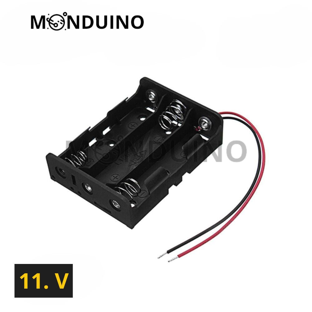 Coupleur Batterie 18650 support boitier 1 2 3 4 piles Li-ion 3.7 7.4 11.1 14.8V