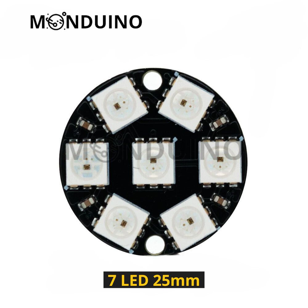Anneau WS2812B LED RGB 1, 7, 8, 12, 16, 24 bit Ring module 5V adressable