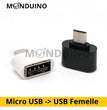 Adaptateur Micro USB vers USB Femelle OTG - Universel Téléphone Tablette