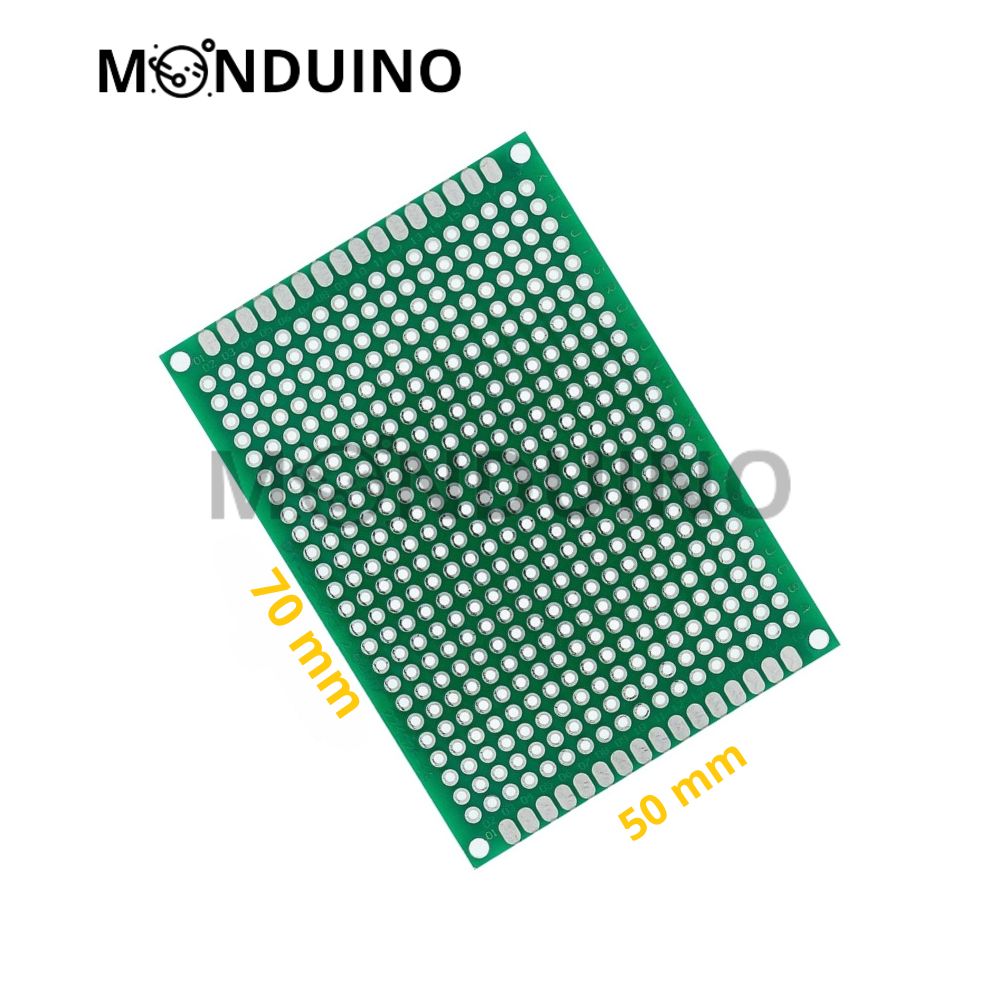 Carte Prototypage PCB Board perforée 2.54mm Double face - Dimensions au choix