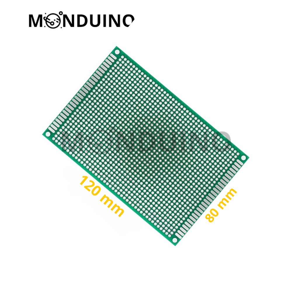 Carte Prototypage PCB Board perforée 2.54mm Double face - Dimensions au choix