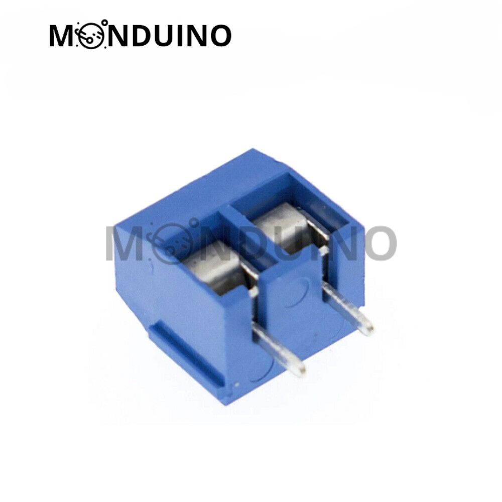 Bornier à vis 2, 3, 4 broches - 5 à 20 pcs - Borne pin à souder bleu PCB 5mm
