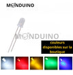 LED Rouge 5mm diffusant - Lot 10 à 100 pcs - LED Diffused Red fog