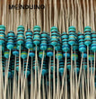Résistances 1/4W 0.25W 1% film métal resistor par Lot de 20 pcs - 10 à 1M Ohms