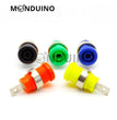 Fiche banane femelle chassis 4mm - Embase 5 couleurs Borne bornier Banana plug