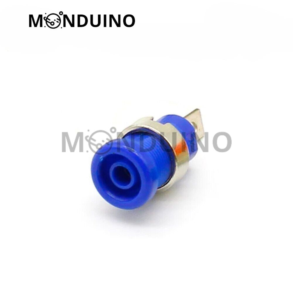 Fiche banane femelle chassis 4mm - Embase 5 couleurs Borne bornier Banana plug