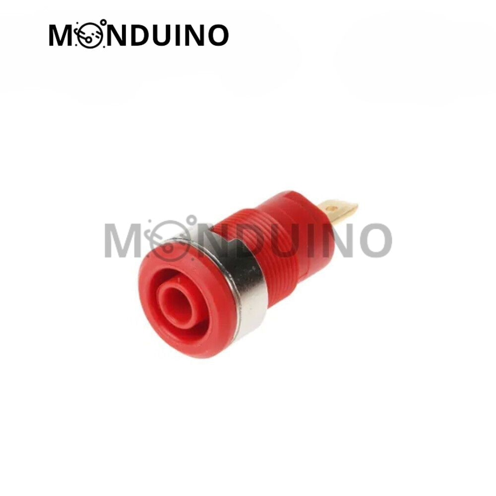 Fiche banane femelle chassis 4mm - Embase 5 couleurs Borne bornier Banana plug