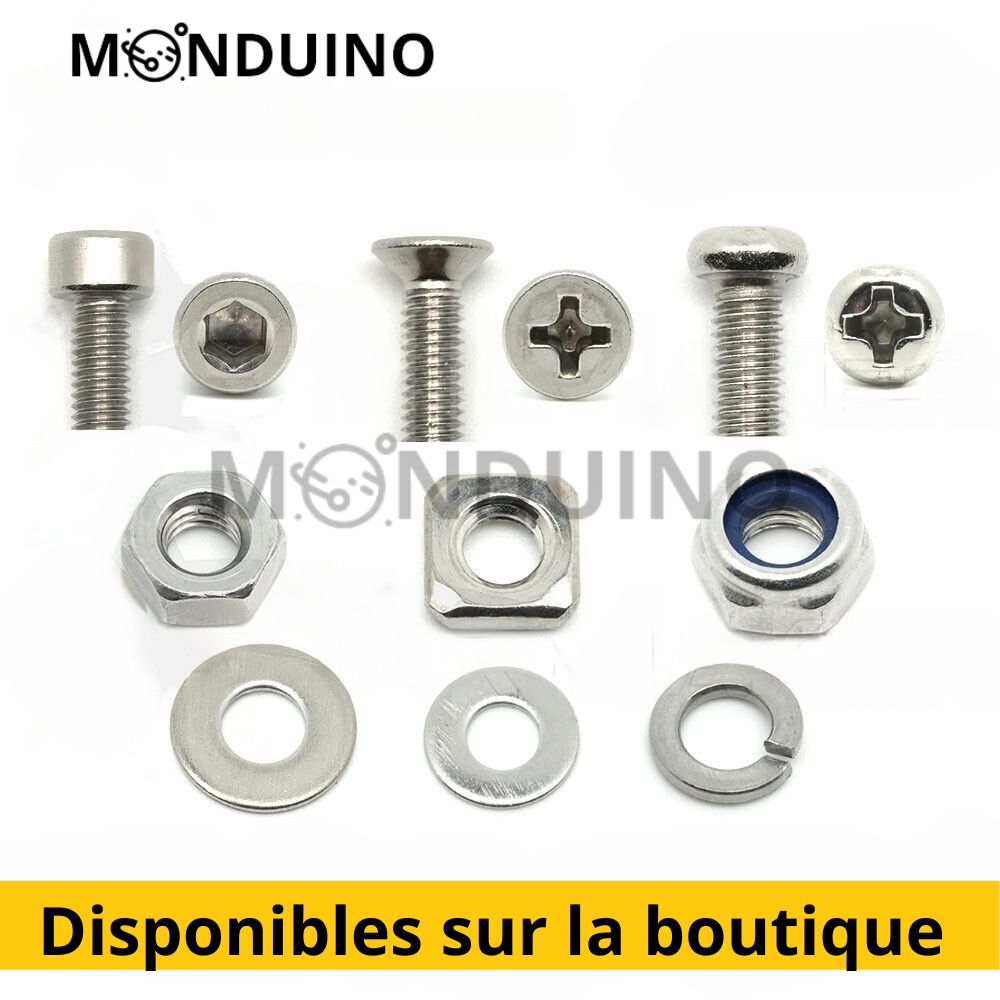 Rondelles Larges L Inox A2 - M3 M4 M5 M6 M8 - Par lots 5 à 100 pcs