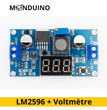 Module Step-Down LM2596 avec Voltmètre DC-DC 3A Régulateur Ajustable – Monduino [E-36]
