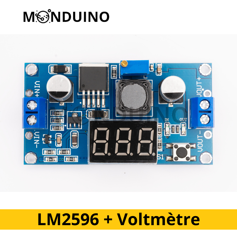 Lm4864 Module Step File Module Step-Down LM2596 avec Voltmètre DC-DC 3A Régulateur Ajustable ...