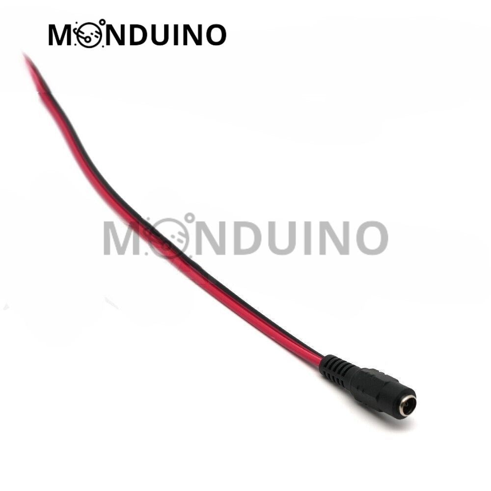 Câbles d'alimentation 12V 24V Jack DC connecteur Mâle / Femelle 5.5 x 2.1mm