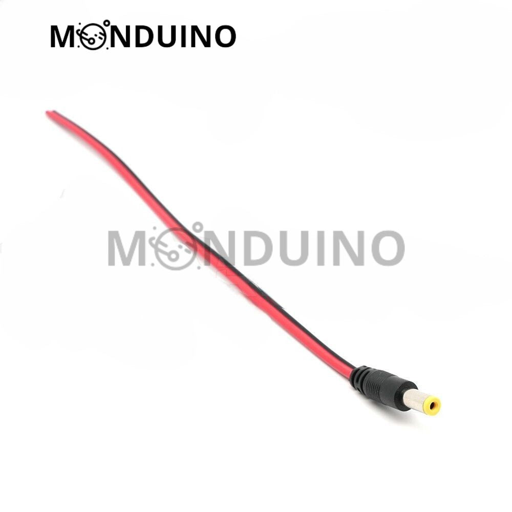 Câbles d'alimentation 12V 24V Jack DC connecteur Mâle / Femelle 5.5 x 2.1mm