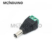 Fiche Jack DC 5,5 x 2,1 mm mâle / femelle avec bornier à vis 12V - Monduino A-27