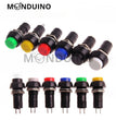 Bouton poussoir 12 mm rond - Momentané / permanent 12V 230V 3A - PBS-11A PBS-11B