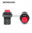 Bouton poussoir interrupteur 12 mm rond - Momentané ou permanent 12V 24V 230V 2A