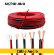 Câble électrique Rouge Noir - 0.75 1.5 2.5 4 mm² - Fil souple haut parleur