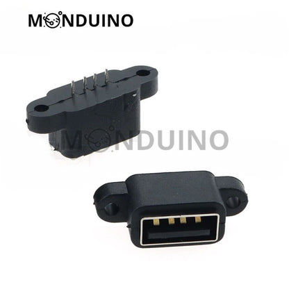 Connecteur prise USB A / micro / C femelle à souder embase châssis port charge