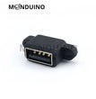 Connecteur prise USB A / micro / C femelle à souder embase châssis port charge