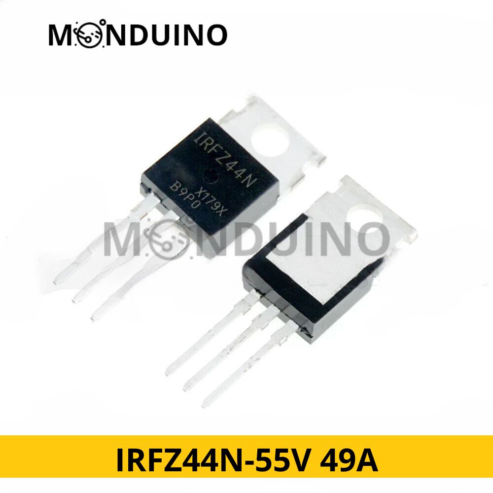 IRFZ44N Transistor MOSFET-N 55V 49A TO-220 - Par lots de 1 à 50 pcs