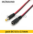 Câbles d'alimentation 12V 24V Jack DC connecteur Mâle / Femelle 5.5 x 2.1mm