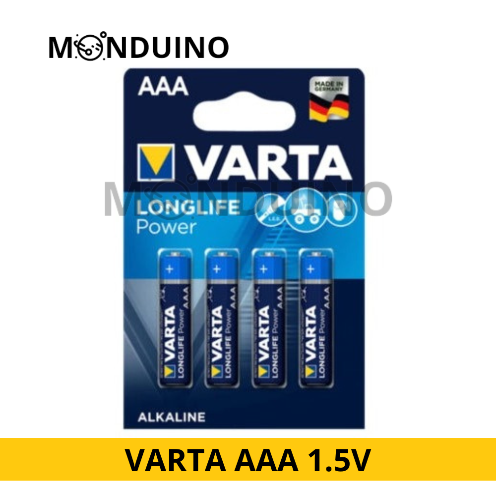 4 Piles VARTA type AAA LR03 Alkaline 1.5 V Battery batería