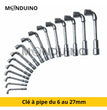 Open pipe wrench - Chrome Steel 6/8/9/10/11/12/13/14/15/16/17/18/19/21mm