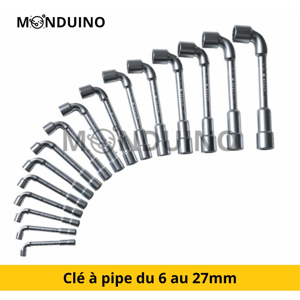 Open pipe wrench - Chrome Steel 6/8/9/10/11/12/13/14/15/16/17/18/19/21mm